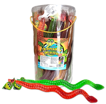 JELLY SNAKES – ЖЕЛИРАНА ЗМИЯ 24x75г
