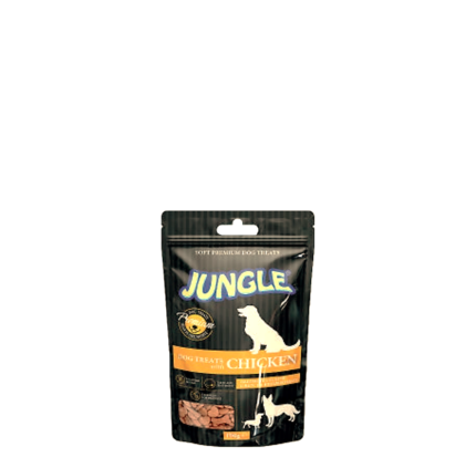 Пакетирана суха храна за кучета JUNGLE с пилешки вкус