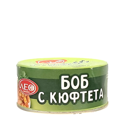 Готово ястие боб с кюфтета Leo в кутия от 300 грама