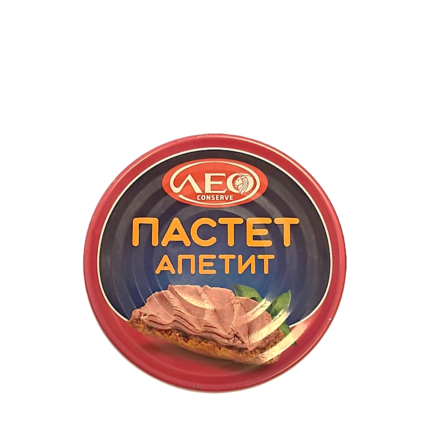 Голяма макси кутия свински пастет Leo Апетит от 180 грама
