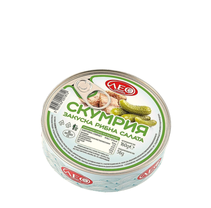 Готова рибна салата Закуска със скумрия Leo от 160 грама