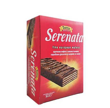 SERENATA – КУТИЯ КАКАОВИ ВАФЛИ 20x31г