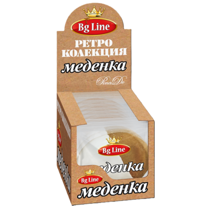 Кутия от дванадесет меденки Хели с ванилова глазура.