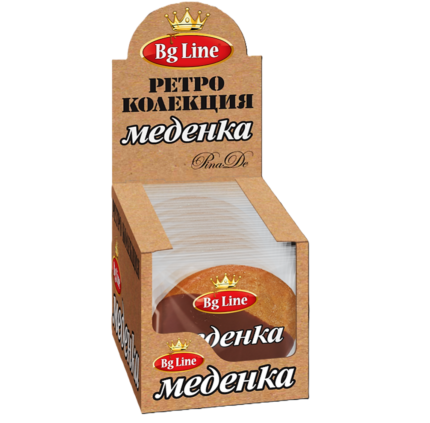 Кутия от дванадесет меденки Хели с какаова глазура.