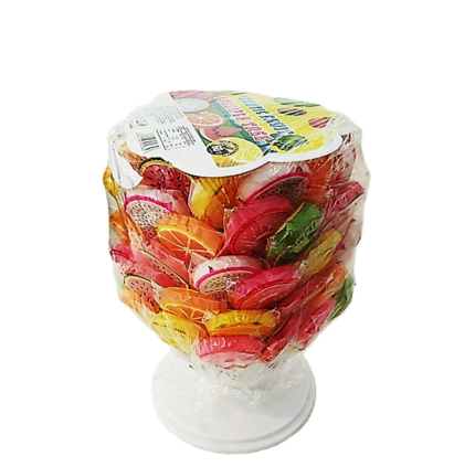 Поставка с 60бр. близалки с форма и вкус на екзотични плодове.