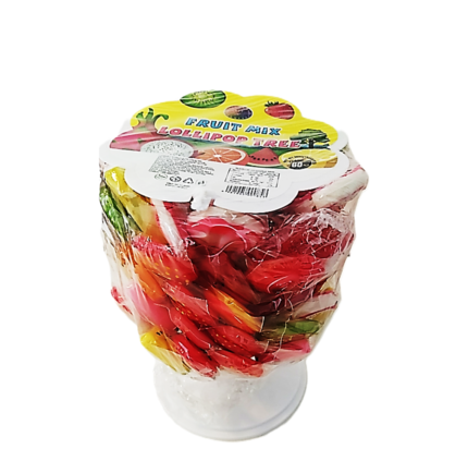 LOLLIPOP TREE FRUIT MIX асорти плодови близалки 60x15г