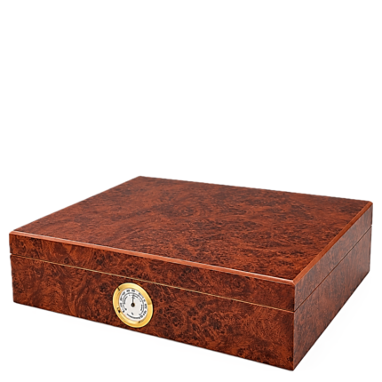 ANGELO компактен дървен хюмидор Rootwood 26 × 22 × 6,5 см
