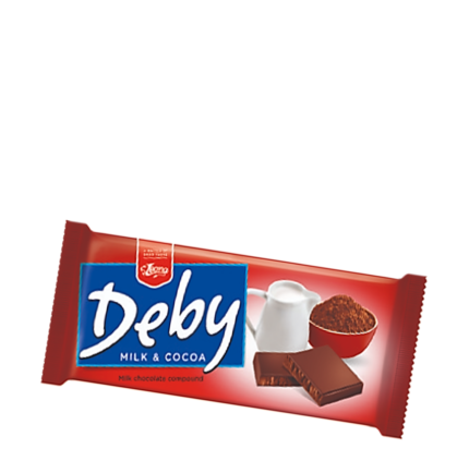 Leona Deby шоколад с мляко и какао 75г