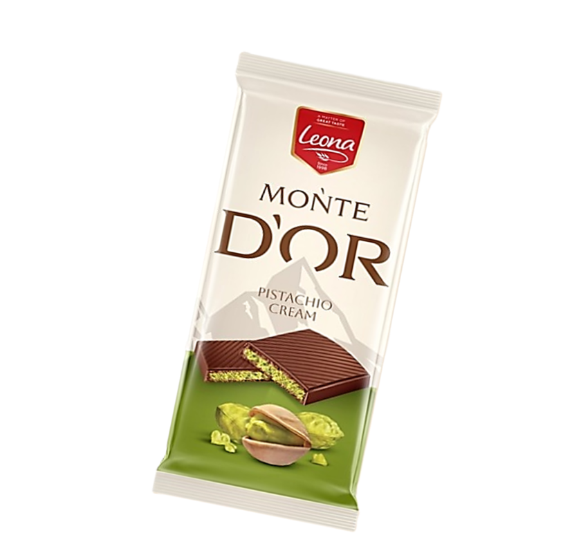 Leona Monte D’or шоколад с крем от шамфъстък 90г