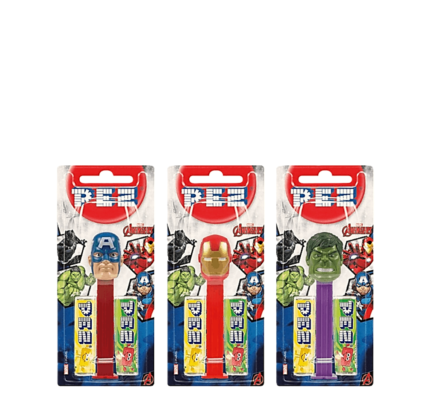 PEZ Avengers бонбони с диспенсър