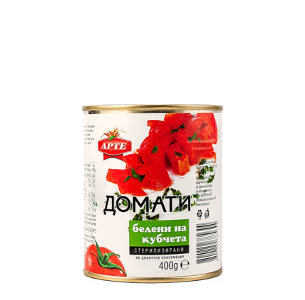 ARTE домати белени на кубчета 400г