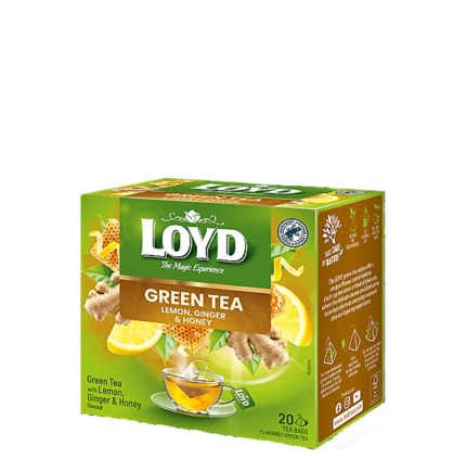 LOYD зелен чай с лимон джинджифил и мед 20 пакетчета